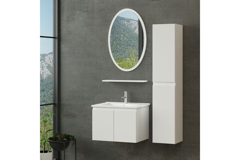 NİKA BANYO DOLABI 65CM AS2K 1EA1R ETJ BOY BEYAZ