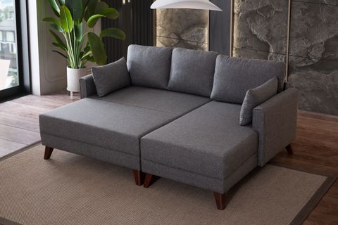 GLORİA MİNİ KÖŞE KOLTUK, GRİ, SOL KÖŞE