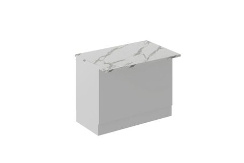 ALVİNKA 120 CM HG_J ADA MUTFAK DOLABI, BEYAZ BEYAZ MDF