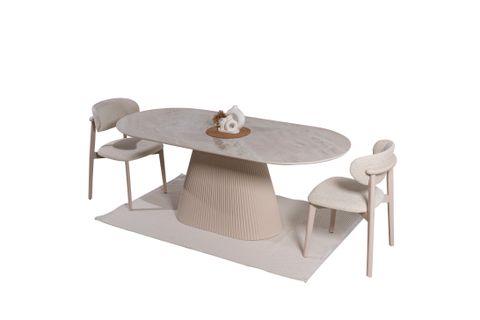 OSLO MERMER BASKI MDF YEMEK MASASI