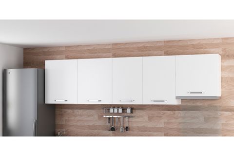 MİNAR 280 CM MUTFAK DOLABI BEYAZ 280-B4-ÜST MODÜL
