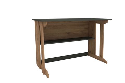 PİLLAR GENİŞ ÇALIŞMA MASASI, ÇAM ANTRASİT, 100X56 CM