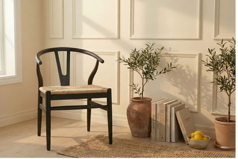 SİMON LAKE MAT KAYIN AĞACI SANDALYE, SİYAH, 4 ADET