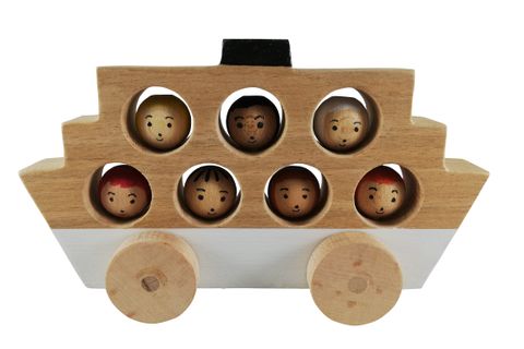 AHŞAP OYUNCAK, YOLCU GEMİ, BEYAZ