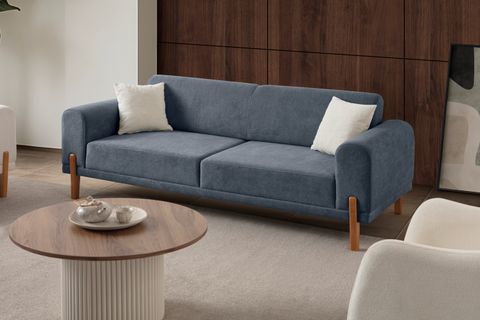 HAMBURG PLUS SIRT MEKANİZMALI KOLTUK TAKIMI, MAVİ