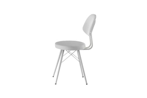 MENDEL MASA VE EYFEL SANDALYE TAKIMI, KRİSTAL, 70X70