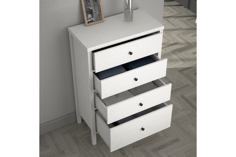 VENEZİA MİNİFİKS ŞİFONYER, WOOD BEYAZ, 4 ÇEKMECELİ