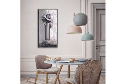 ÇERÇEVELİ FLOWER-3  AHŞAP TABLO 30X60