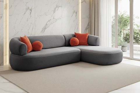 TURİN KÖŞE KOLTUK, SAĞ, KOYU GRİ