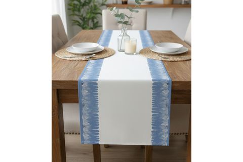 KIŞ MASALI PAMUKLU MASA RUNNER, 0046 50X150