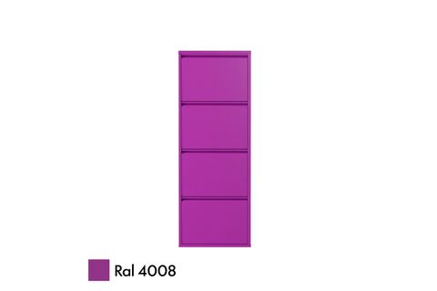 LİNEA METAL AYAKKABILIK, MÜRDÜM, 4 KAPAKLI