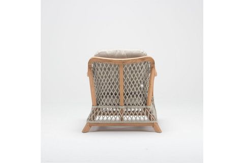 ZUHAL RATTAN TEKLİ KOLTUK, KREM