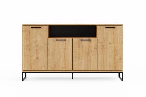 FURMET MODÜLER YUKON KONSOL, SAFİR MEŞE, 4 KAPAKLI