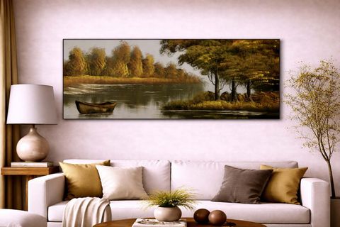 GÖL VE SANDAL ORİJİNAL YAĞLI BOYA TABLO