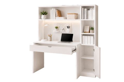 VENİ LEDLI USB GİRİŞLİ ÇALIŞMA MASASI, BEYAZ