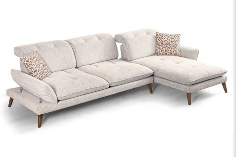 COSY KÖŞE KOLTUK, AHŞAP AYAK, SAĞ KÖŞE, KIRIK BEYAZ