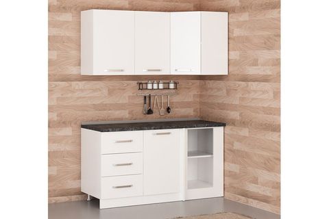 MİNAR 155CM KÖŞE MUTFAK DOLABI BEYAZ K155B2