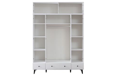 BİANCA AYNALI GARDIROP VE YÜKLÜK, 4 KAPAKLI