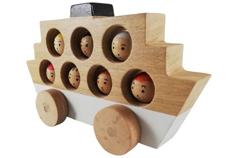 AHŞAP OYUNCAK, YOLCU GEMİ, BEYAZ