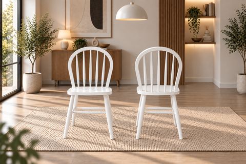 DAMLA MASA, AMERİKAN SANDALYE, BEYAZ, 125X80