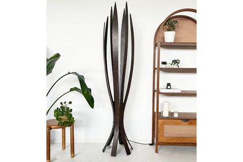 HEDRA İSKANDİNAV TARZI AHŞAP LAMBADER, CEVİZ