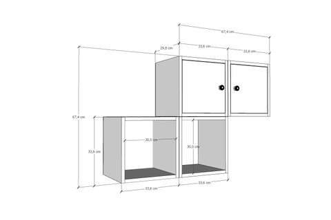 YUSUF KOMODİN, 2 KAPAKLI, NRG-KMD-1011