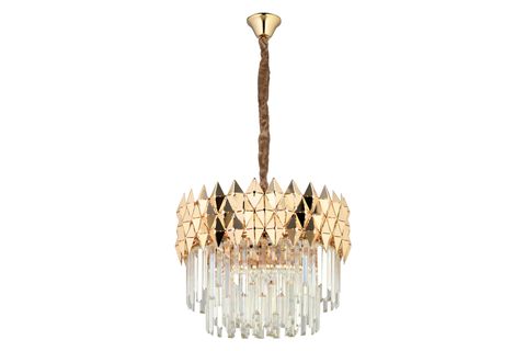 RODYA ELİLİK YUVARLAK KRİSTAL SARKIT AVİZE, GOLD