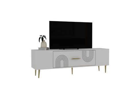 DEKOL TV SEHPASI, 2CT, BEYAZ ALTIN