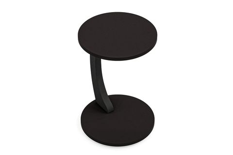 CLEO TEKERLEKLİ C SEHPA TEKERLEKLİ YAN SEHPA, SİYAH