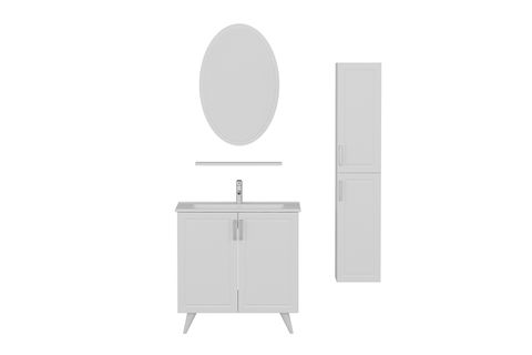 SANYA BANYO DOLABI AY2K135, BEYAZ, 85CM