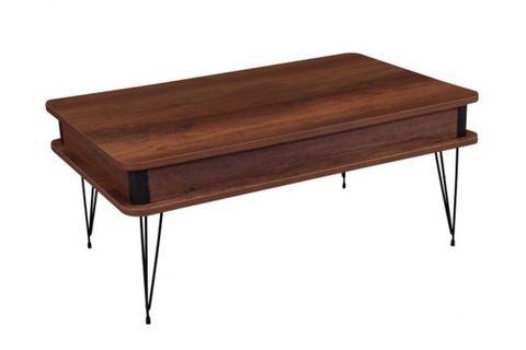 ZEREN GİZLİ BÖLMELİ ORTA SEHPA KOYU KAHVE