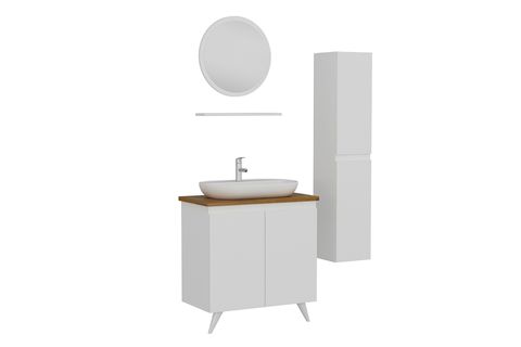 NİKA BANYO DOLABI AY2K111, BOY BEYAZ, 85 CM