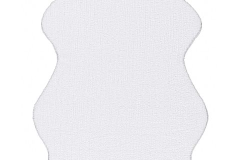 YIKANABİLİR KAYDIRMAZ TABAN POST PELUŞ HALI , BEYAZ, 75 X 100