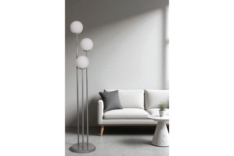 JUDY CAMLI LAMBADER, GRİ BEYAZ