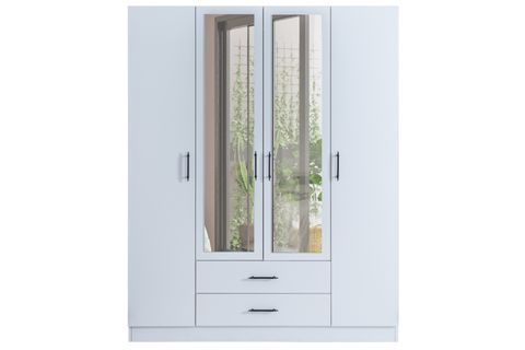 BLESK HERA AYNALI ÇEKMECELİ GARDIROP, 4 KAPAKLI