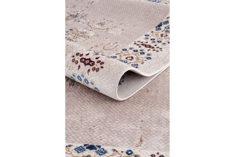 KOZA NOSTALGİA KREM MAVİ SALON HALISI A3011D, 100X200
