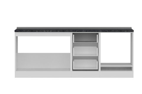 MİNAR 210 CM MUTFAK DOLABI BEYAZ 210-B6-ALT MODÜL
