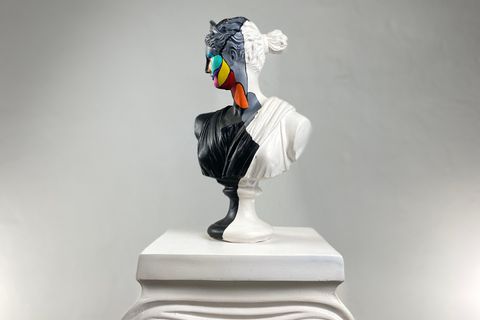 ARTEMIS SLICE OF COLOR POP ART DEKORATİF ROMA YUNAN HEYKELLERİ