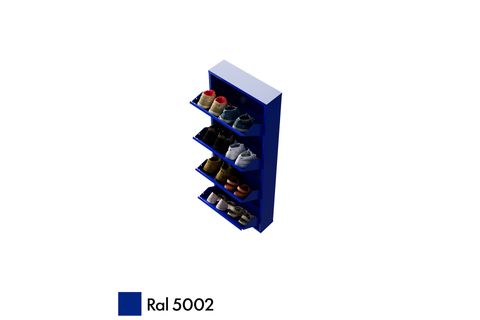 VEGA KİLİTLİ METAL AYAKKABILIK, LACİVERT, 4 KAPAKLI