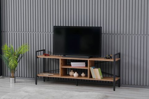 ARPELİA TV SEHPASI, ANTRASİT ATLANTİK ÇAM, 160 CM