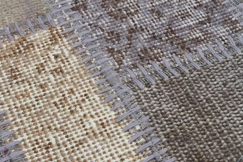 GERÇEK EL DOKUMA KRIK YAMALI YÜN PASPAS -50X80