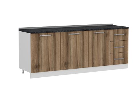 MİNAR 215 CM MUTFAK DOLABI BEYAZ DORE 215-D2-ALT MODÜL