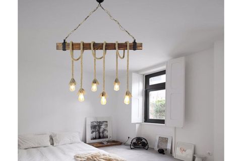 RETRO RUSTİK ALTILI SARKIT KÜTÜK AVİZE, HT055