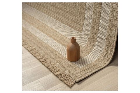 QUEEN SERİSİ JÜT HASIR GÖRÜNÜMLÜ DOKUMA MAKİNE HALISI, BEYAZ, 100X200, 668