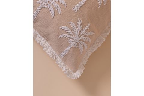 THE MİA TROPİKAL PALMİYE DESENLİ KIRLENT, PUDRA 45X45 CM