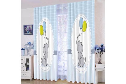 FİLLİ ÇOCUK ODASI FON PERDE 5168 140X240