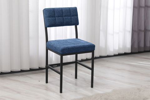 NOVA MUTFAK MASA TAKIMI, 2 SANDALYE, SİYAH, 70X70 CM, LACİVERT