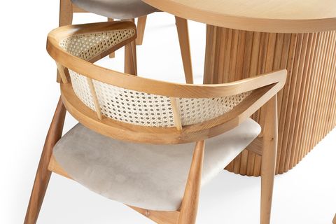 ASOS YEMEK MASASI TAKIMI, 6 SANDALYELİ, 90X160 CM