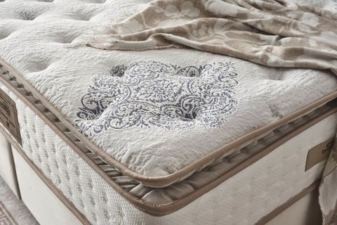 DİAMOND BAZA BAŞLIK VE YATAK SETİ, KREM, 150X200