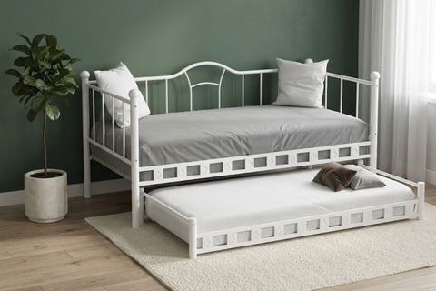 ARGİMO KAMELYA YAVRULU DAYBED SEDİR KARYOLA, BEYAZ, 90X200